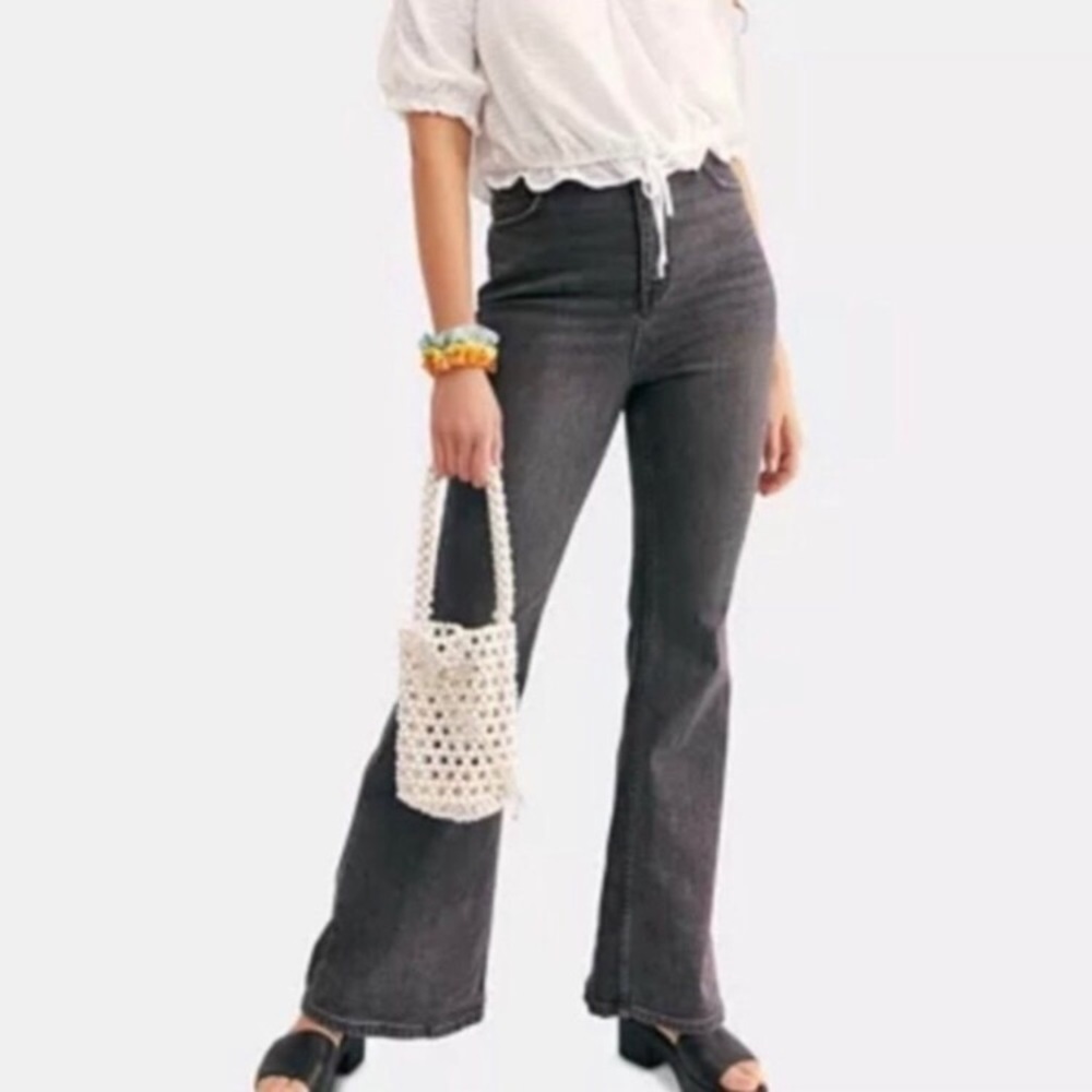 NWT Free People Robin High Waist Flare Jeans 28